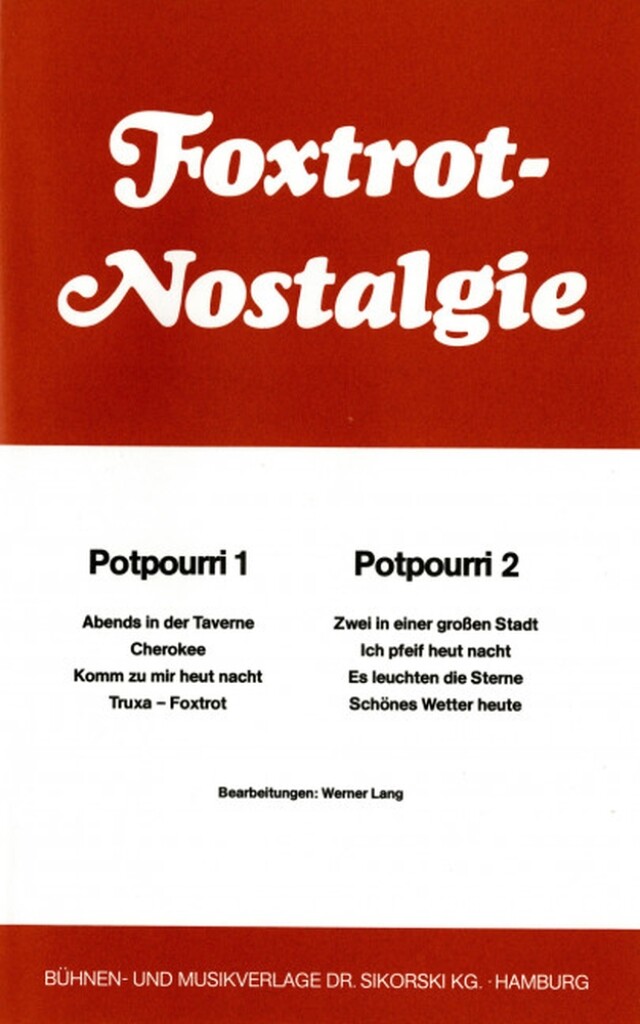 Foxtrot-Nostalgie Potpourri 1-2